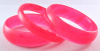 LG83  marbled rose pink 60s lucite bangles